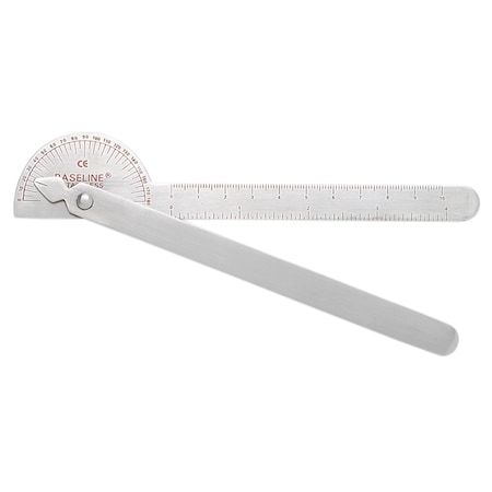 Fabrication Enterprises Baseline Metal Goniometer - 180 Degree Range - 6 in. Legs - Robinson 12-1042